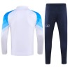 Sudadera De Entrenamiento Trajes SSC Napoli Quarter Zip 23-24 Blanca - Hombre